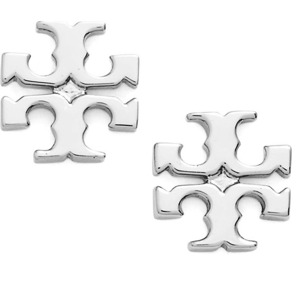 Tory Burch Logo Stud Earrings